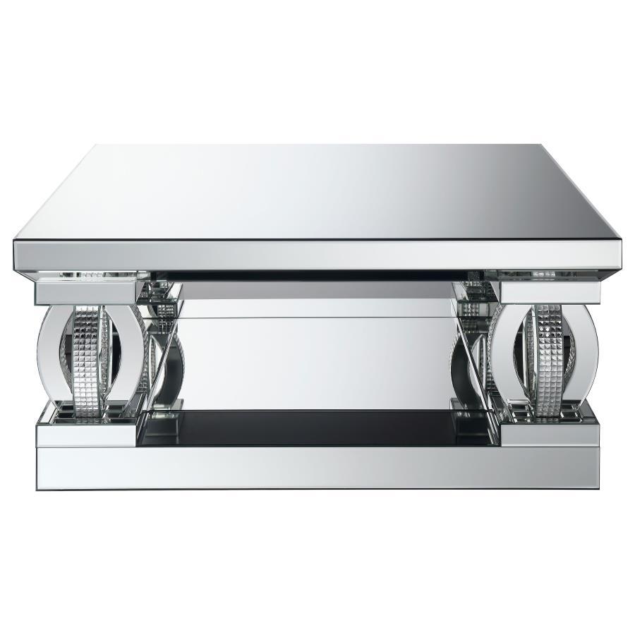 Amalia - Mirrored Coffee Table Set Coaster Fine Furniture