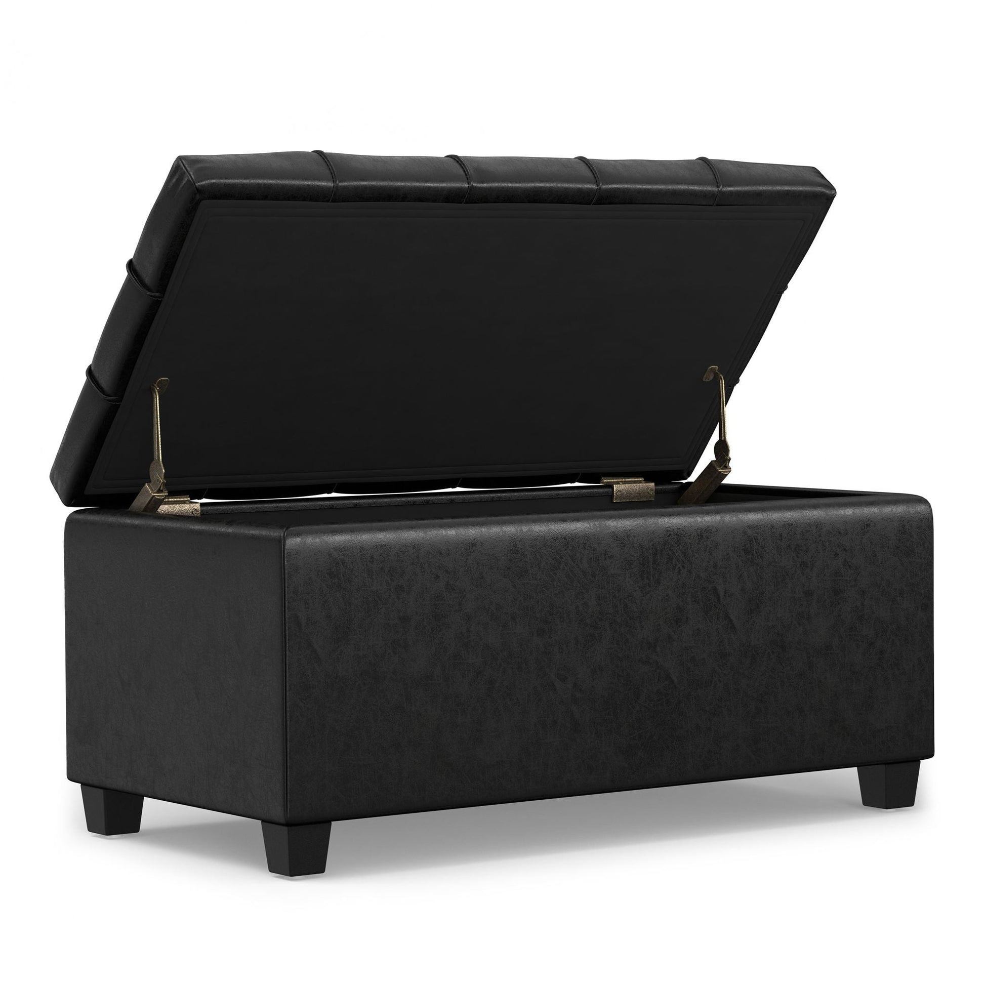 Sienna - Transitional Storage Ottoman Bench Simpli-Home