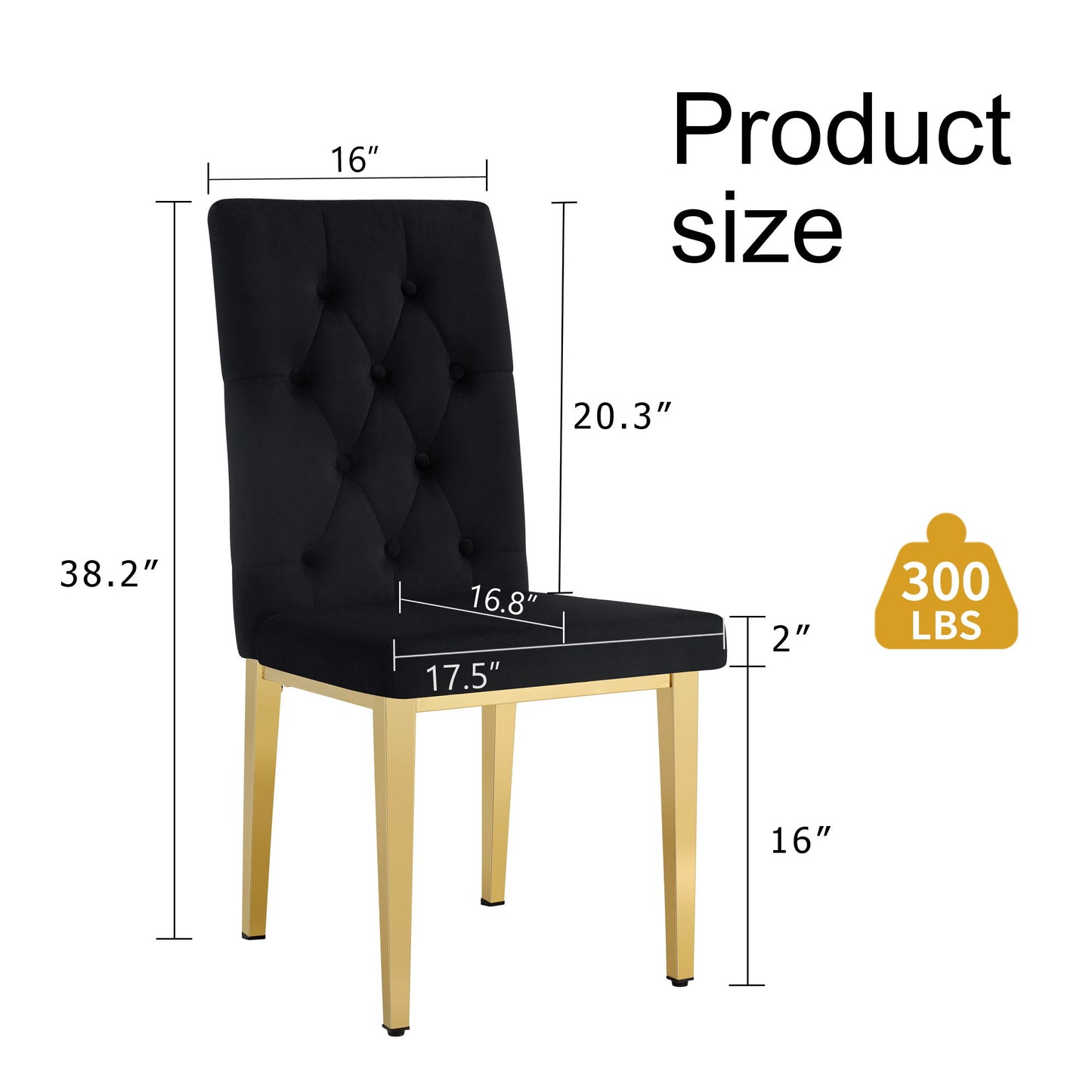 Vintage Style Armless Dining Chairs Set With Grid And Buckle Design Home Essentials