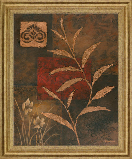 Bronzed Botanical - 28" x 34" Framed Wall Art Classy Art