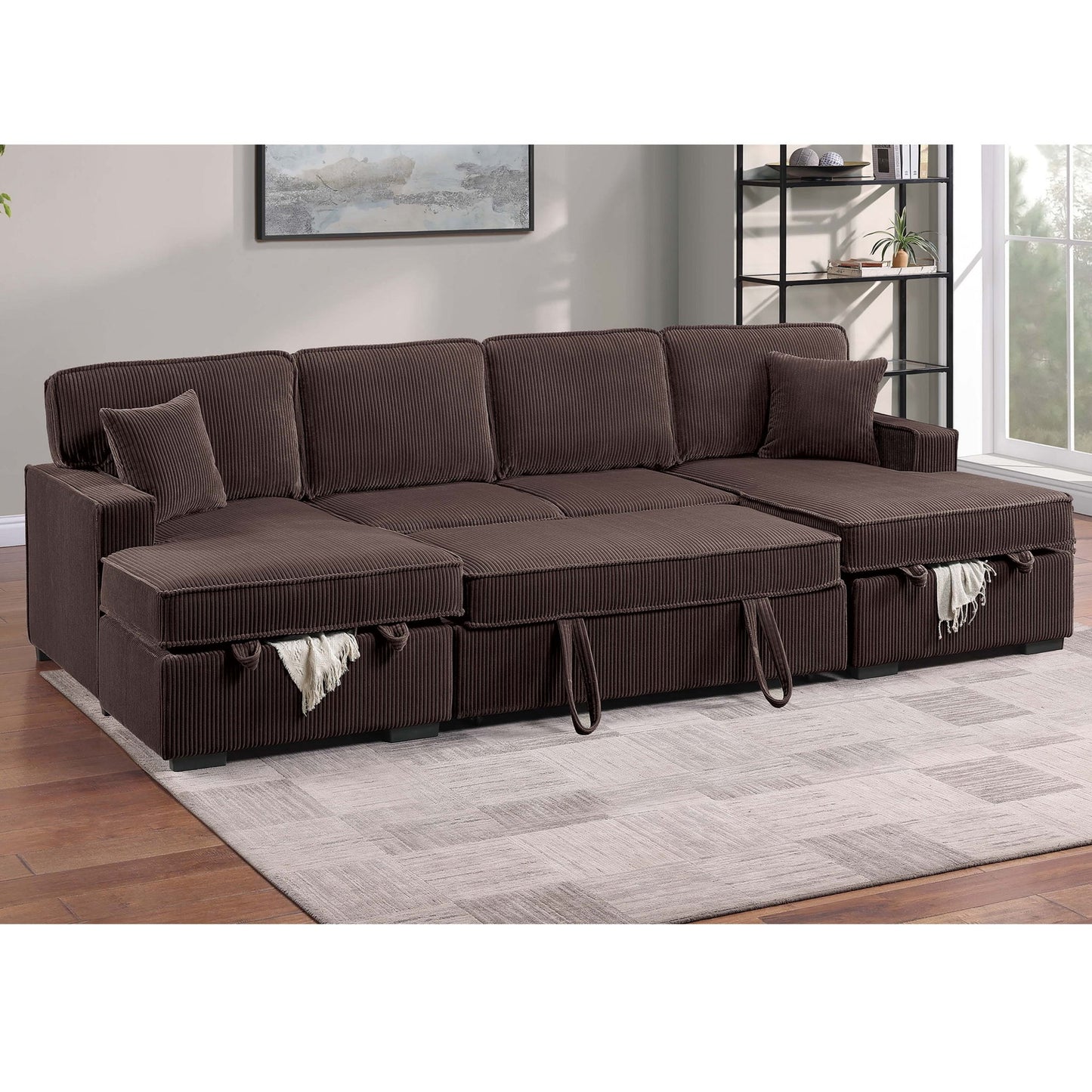 Convertible Sectional With Pull Out Bed Home Essentials