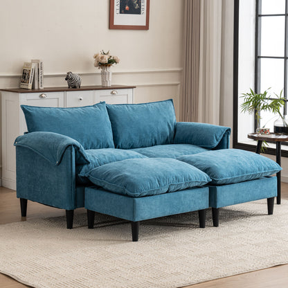 Convertible Combination Sofa With Footstools With Storage Home Essentials