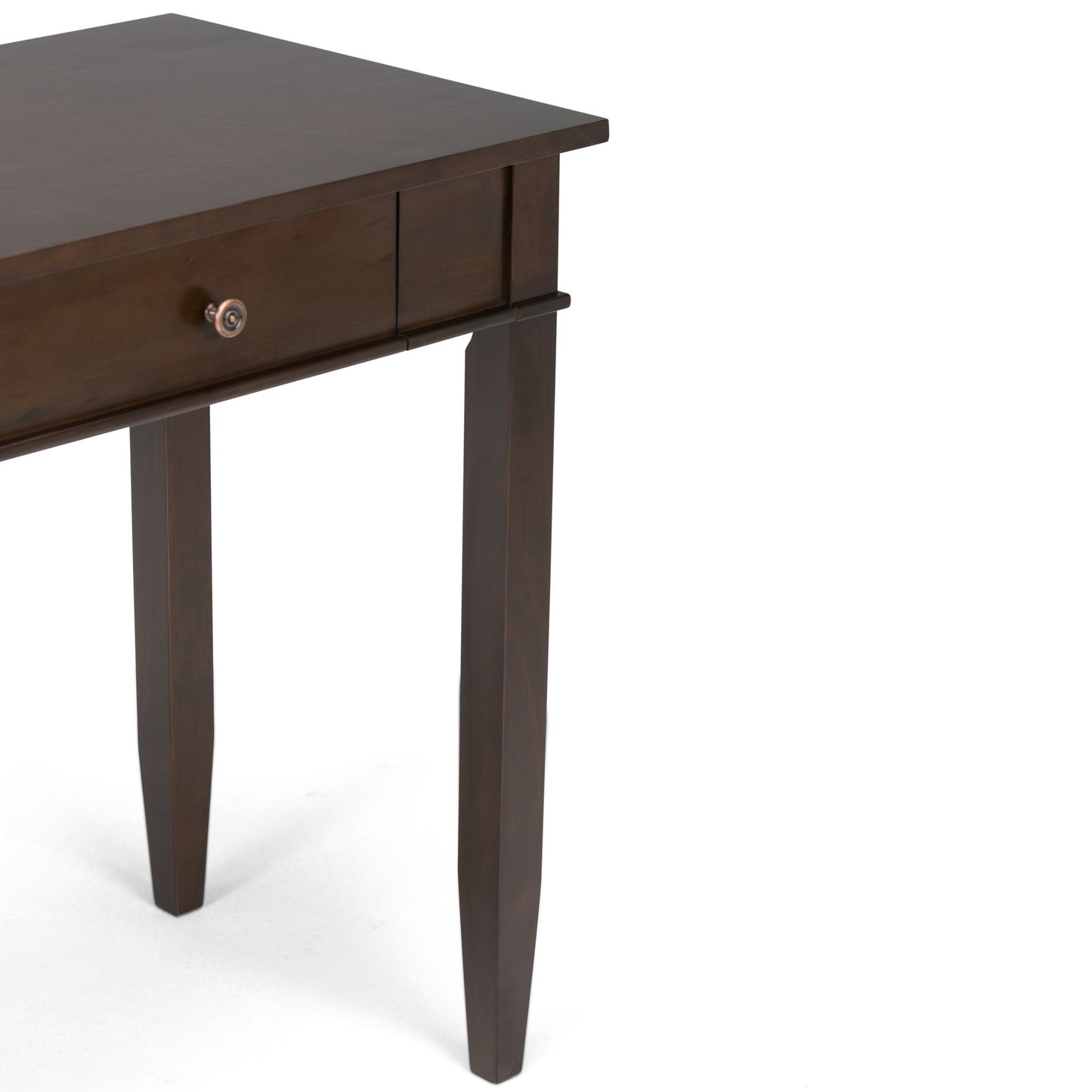 Carlton - Home Office Desk - Dark Tobacco Brown Simpli-Home