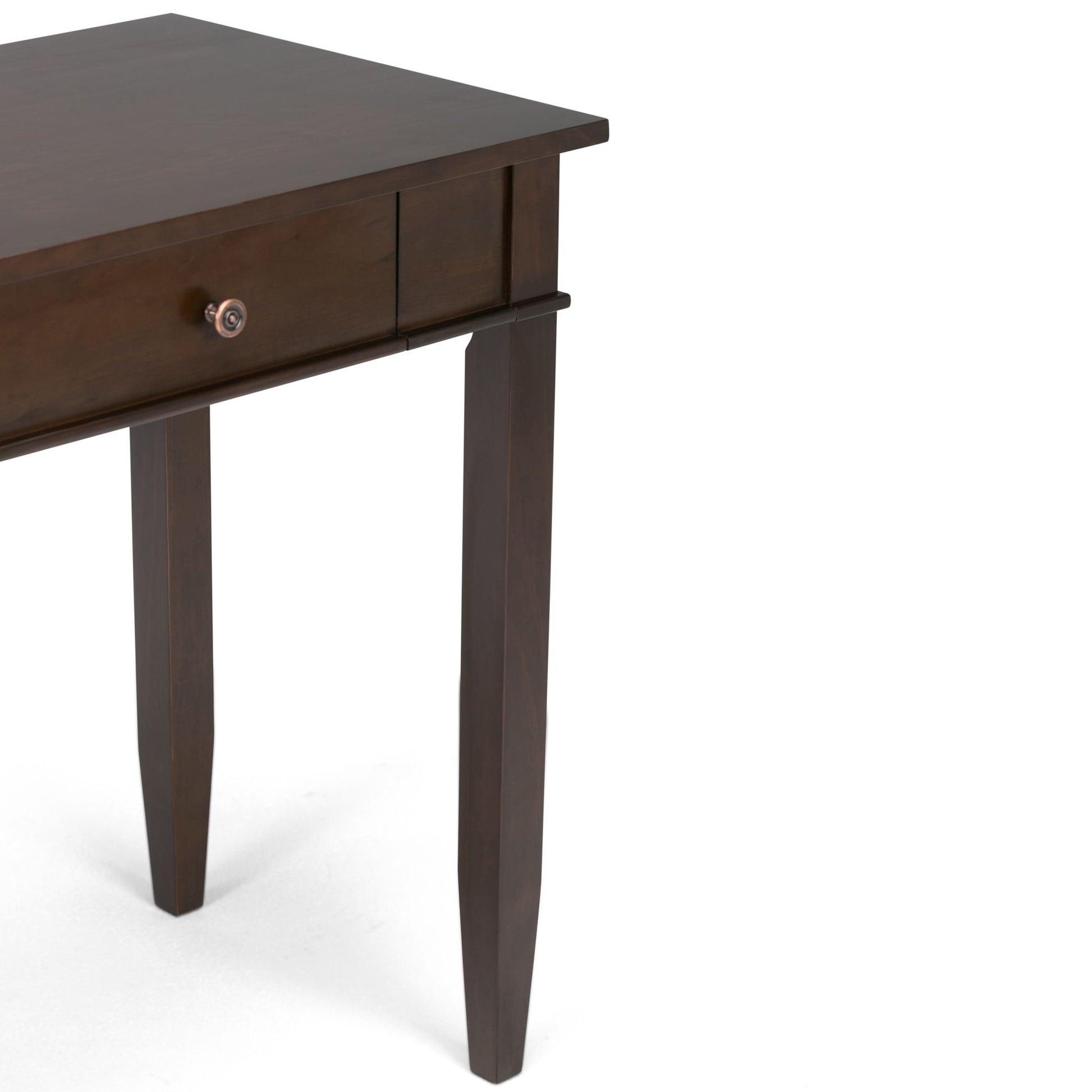 Carlton - Home Office Desk - Dark Tobacco Brown Simpli-Home