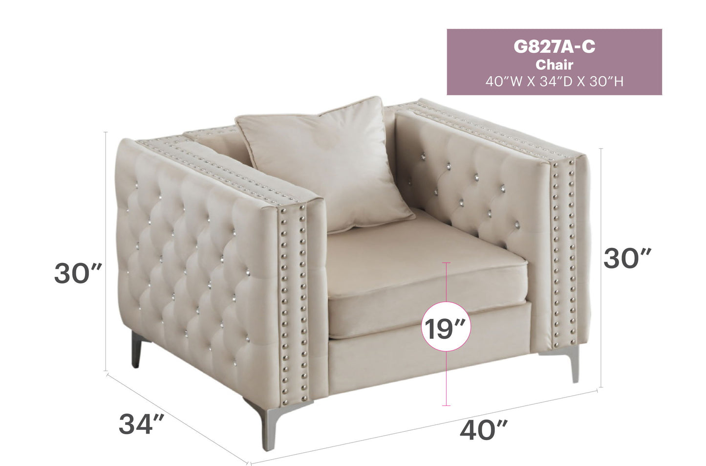 Paige - Chair Glory Furniture