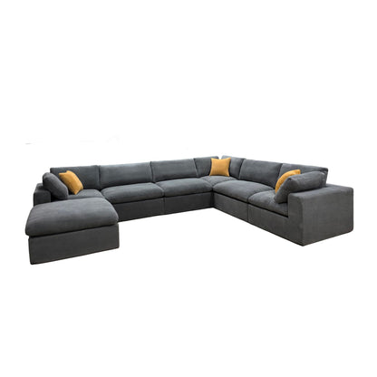 Custom Configuration Modular Sectional & Toss Pillows Home Essentials