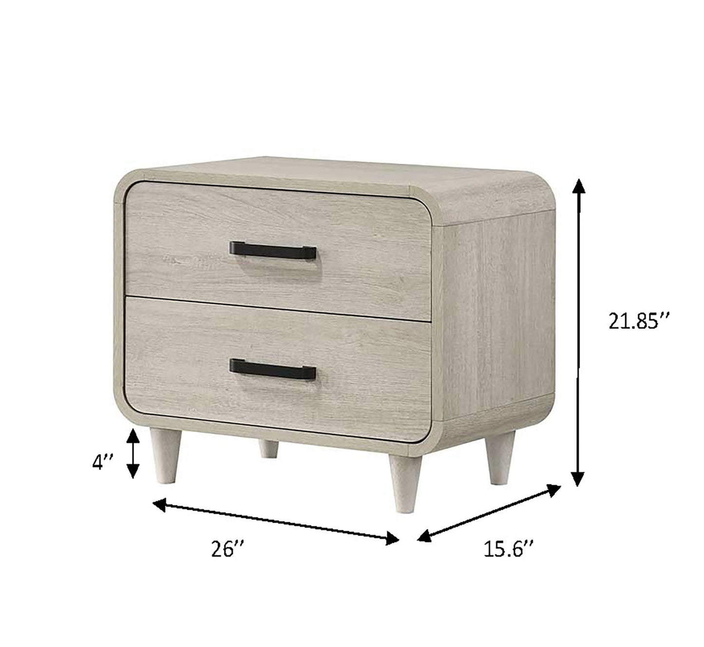 Nyomi - Night Stand - White Crown Mark