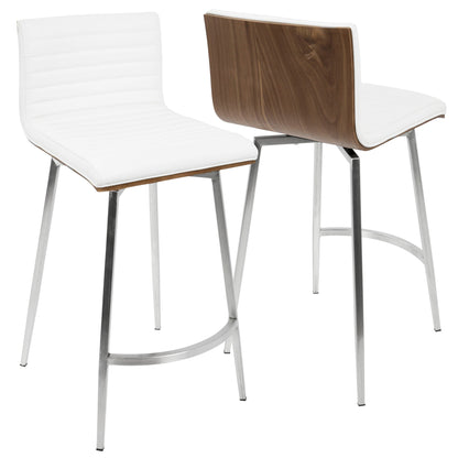 Mason - Contemporary Swivel Counter Stool (Set of 2) Lumi Source