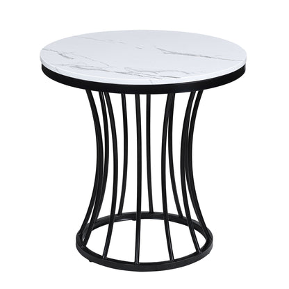Hadley - 3-Piece Cocktail Table Set - White / Black Crown Mark