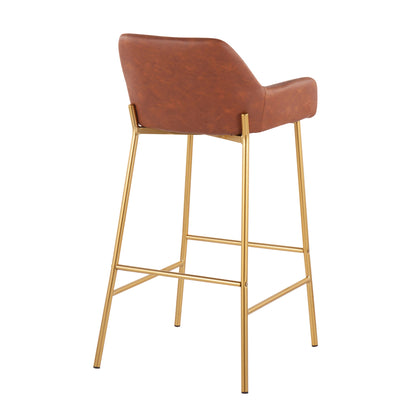 Daniella - Contemporary / Glam Fixed Height Bar Stool (Set of 2) Lumi Source