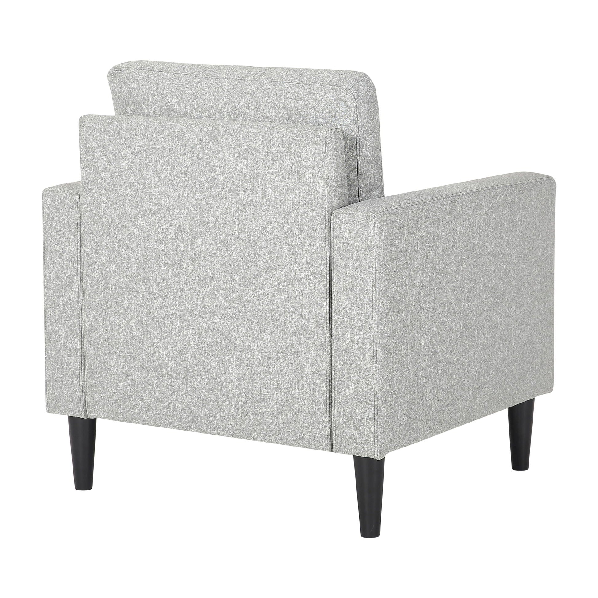 Wendy - Contemporary Arm Chair - Black / Gray Lumi Source