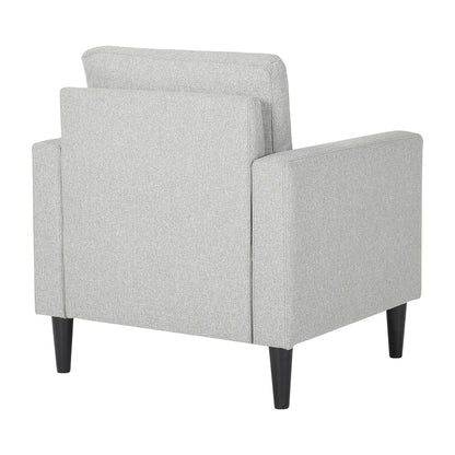 Wendy - Contemporary Arm Chair - Black / Gray Lumi Source