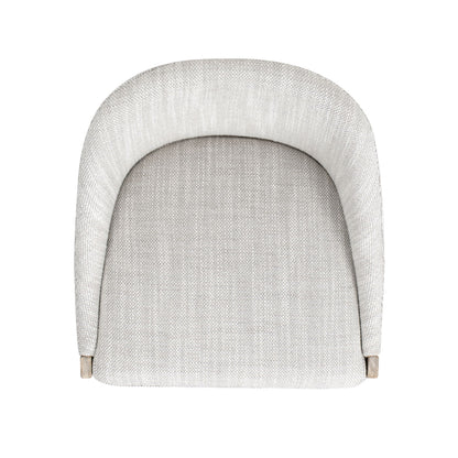 Newport - Coastal Curved Back Upholstered Counter Stool - Two Tone Neutral Gray Jennifer Taylor Home