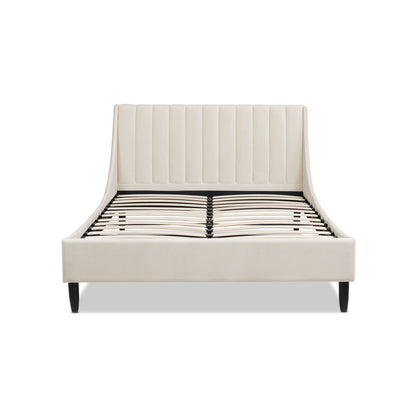 Aspen - Vertical Tufted Modern Headboard Platform Bed Set Jennifer Taylor Home