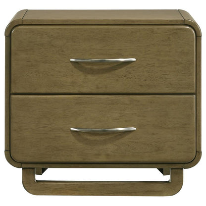 Amsbury - 2-Drawer Nightstand Bedside Table - Nutmeg Coaster Fine Furniture