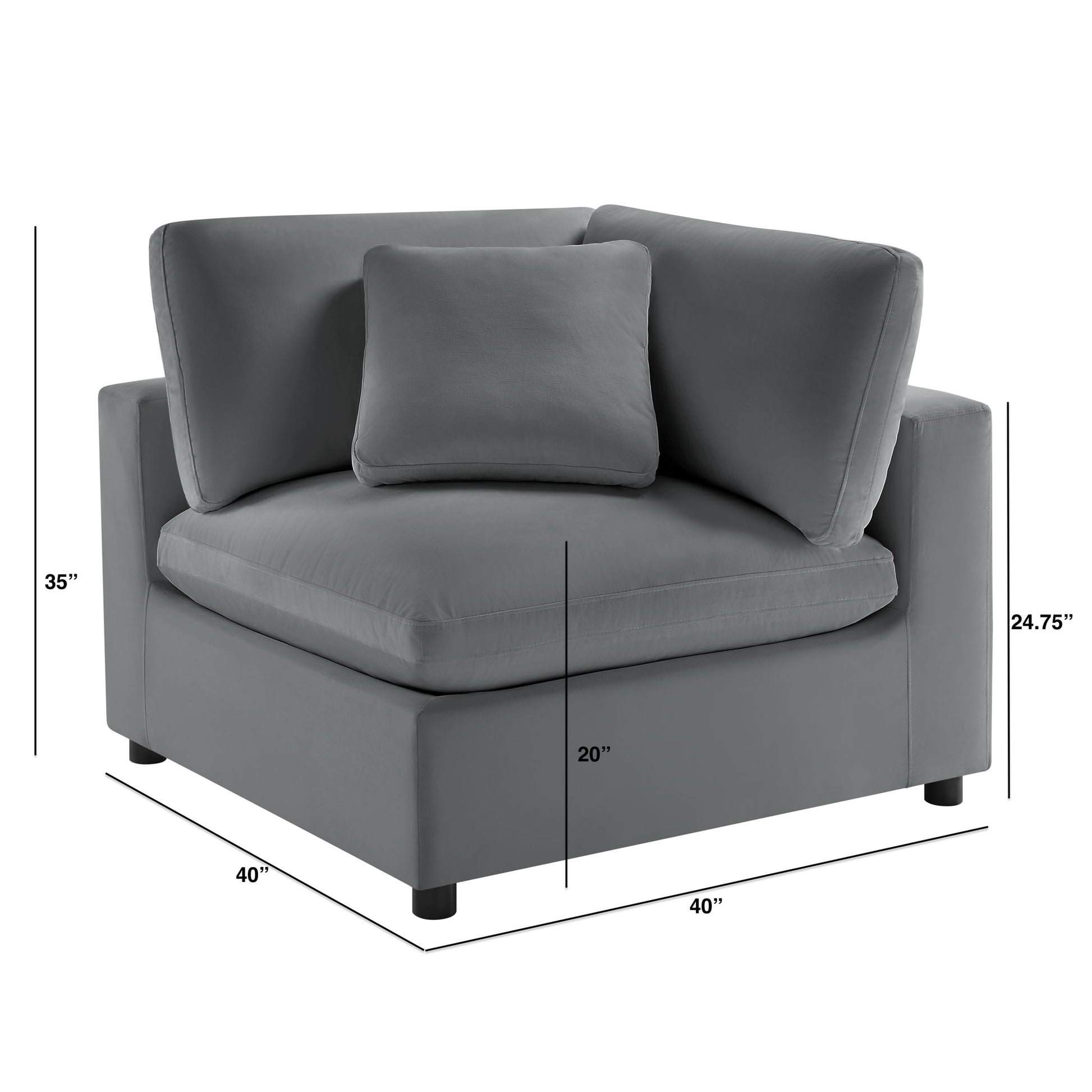 Caylie - Corner Wedge Chair Ridgecrest Home