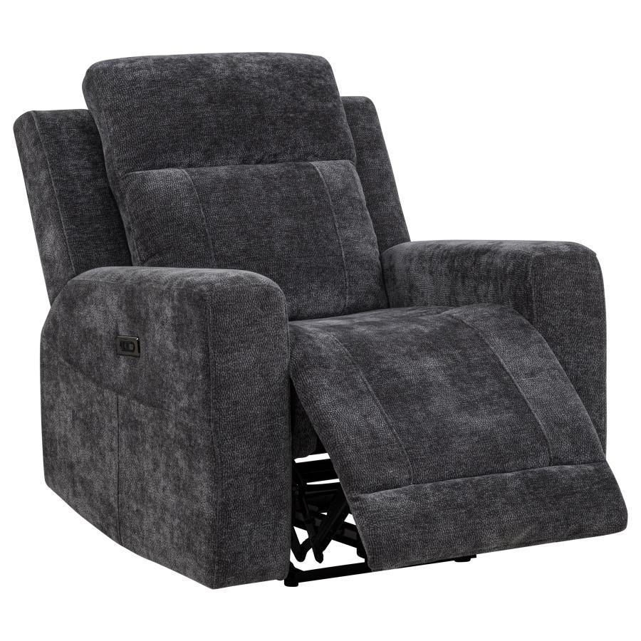 Kennett - Chenille Upholstered Power Recliner Chair Coaster Fine Furniture