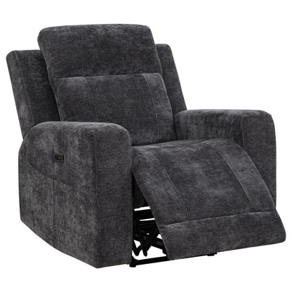 Kennett - Chenille Upholstered Power Recliner Chair Coaster Fine Furniture