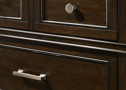 Merlot - 6 Drawer Dresser - Mahogany Bernards Furniture