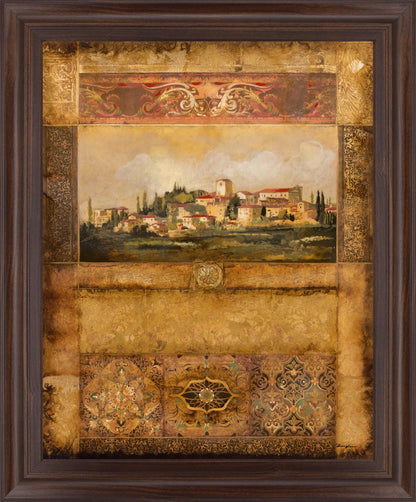 Tuscan Village Mosaic - 28" x 34" Framed Wall Art Classy Art