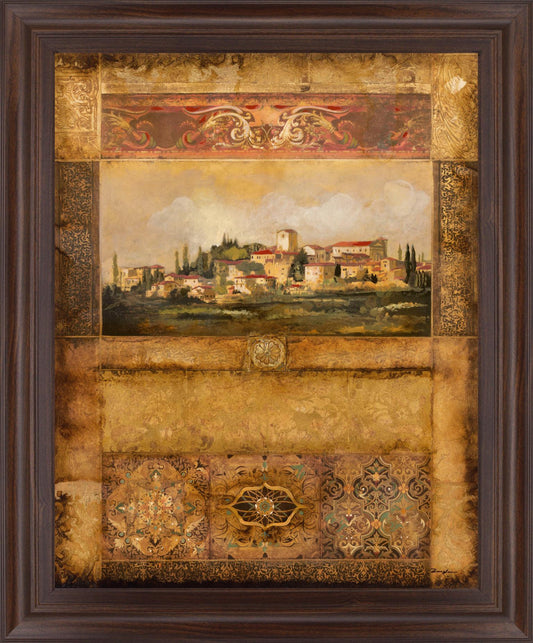 Tuscan Village Mosaic - 28" x 34" Framed Wall Art Classy Art