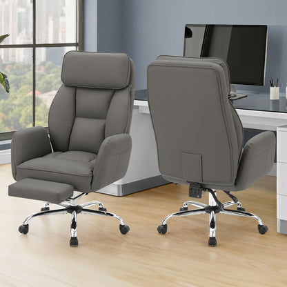 Office Chair With Adjustable Height, Armrests, Ergonomic Design - Dark Gray 8th Street