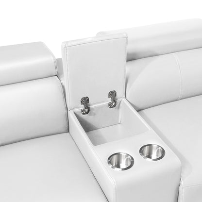 Nova - Sectional With Bluetooth Speaker, LED And Lifting Wine Cabinet Matrix Furniture Group