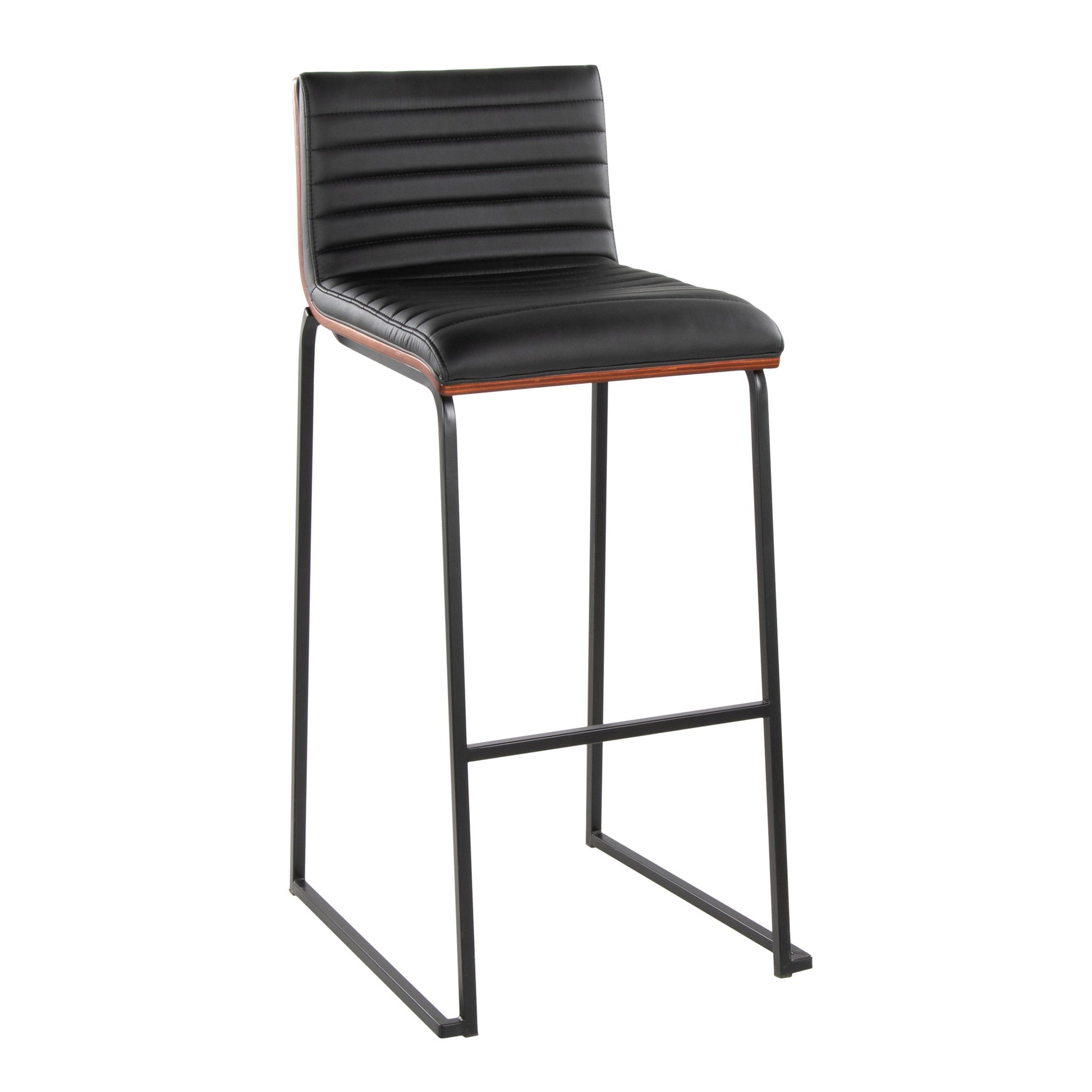 Mason Mara - Contemporary, Fixed Height Barstool (Set of 2) Lumi Source