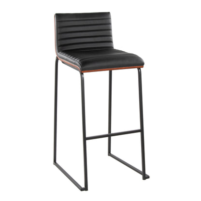 Mason Mara - Contemporary, Fixed Height Barstool (Set of 2) Lumi Source