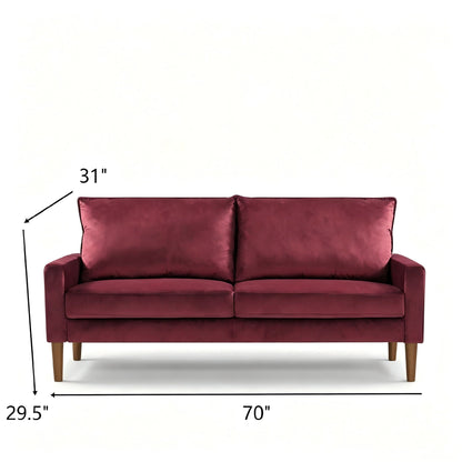 Upholstered Loveseat Sofa, 2 Seater Couch For Living Room Apartment US Pride