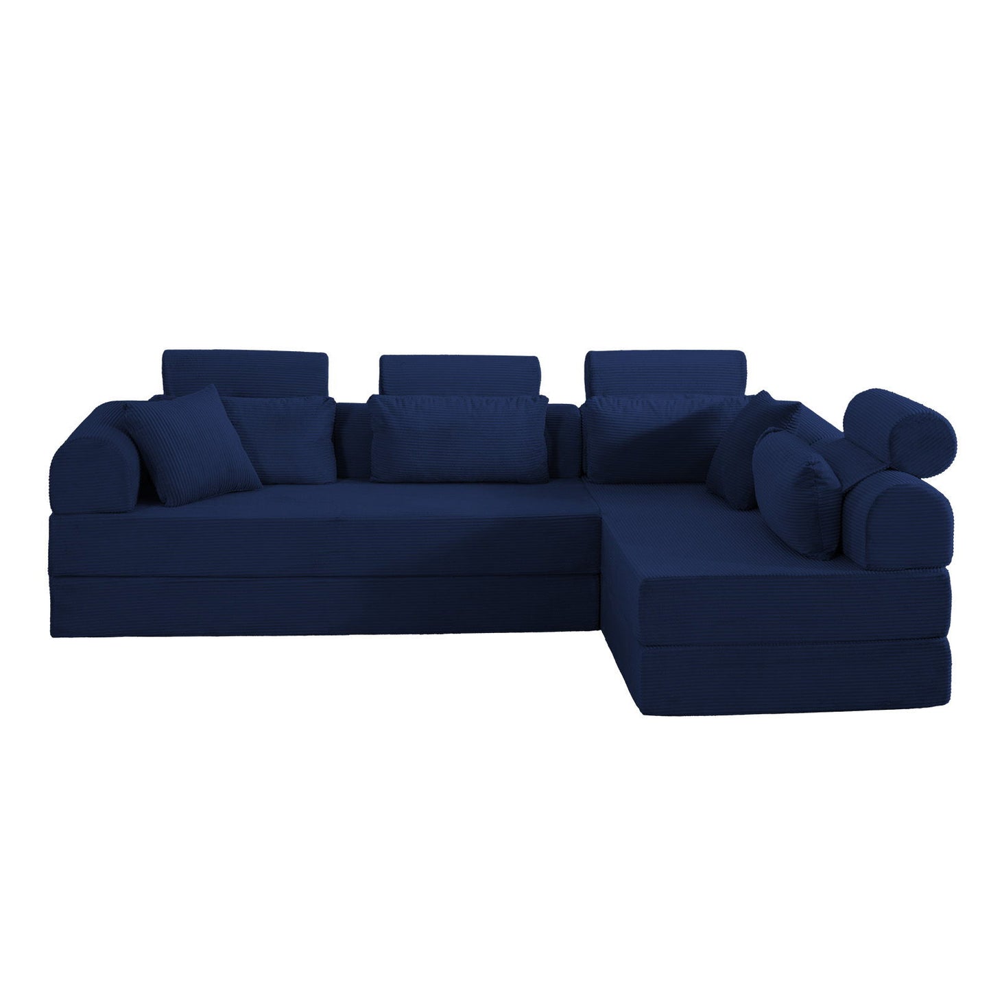 Modern L-Shape Modular Sectional Sofa, Compressed Design Home Essentials