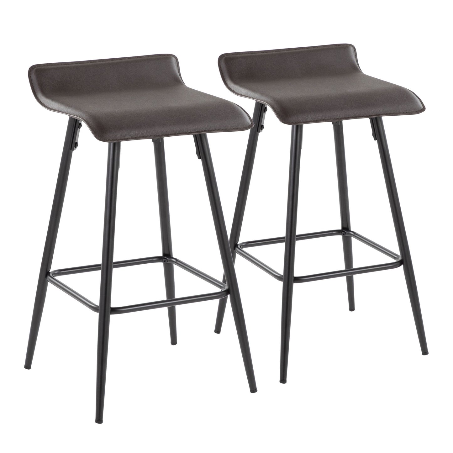 Ale - Contemporary Fixed Height Counter Stool (Set of 2) Lumi Source
