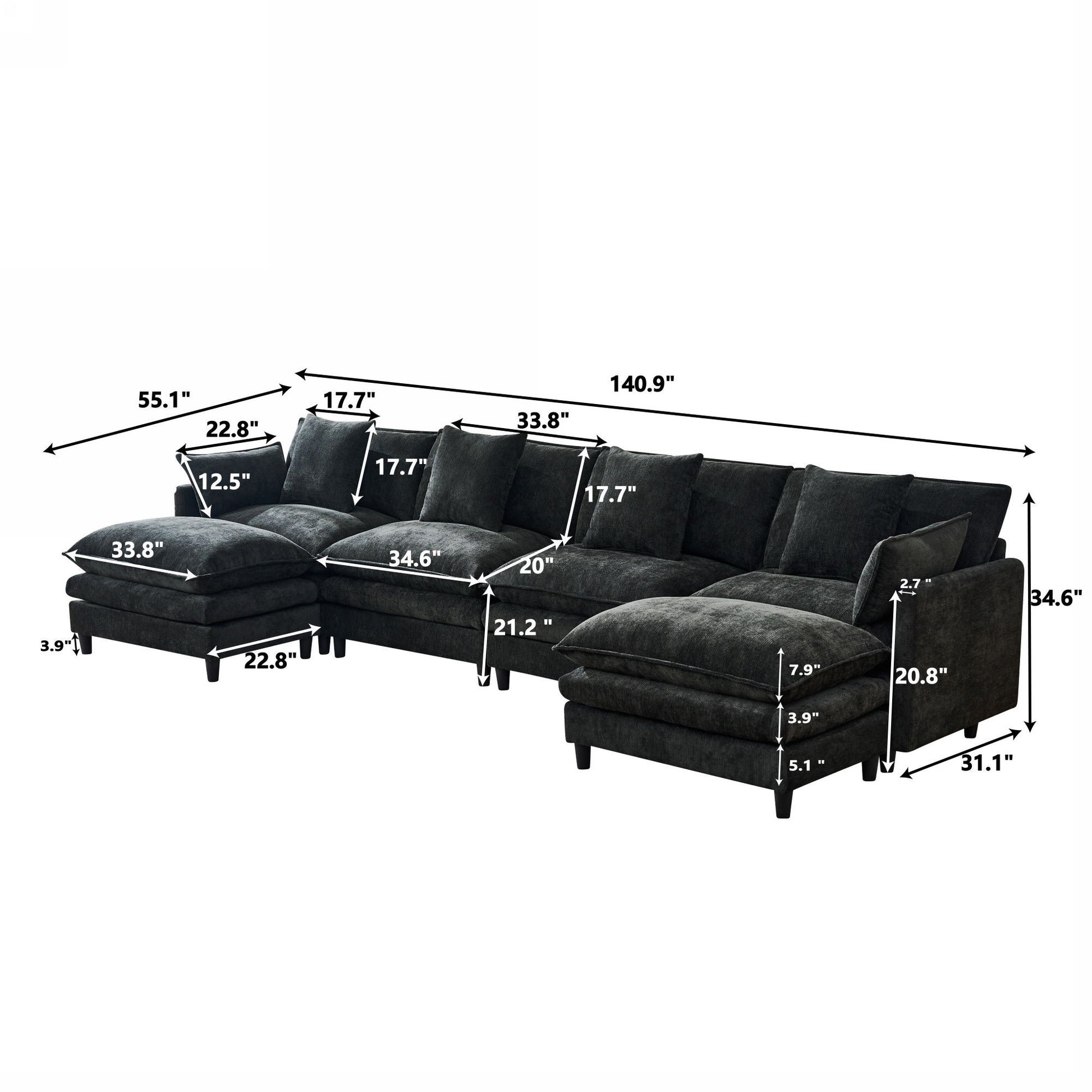 Sofa With Modular Design Home Essentials