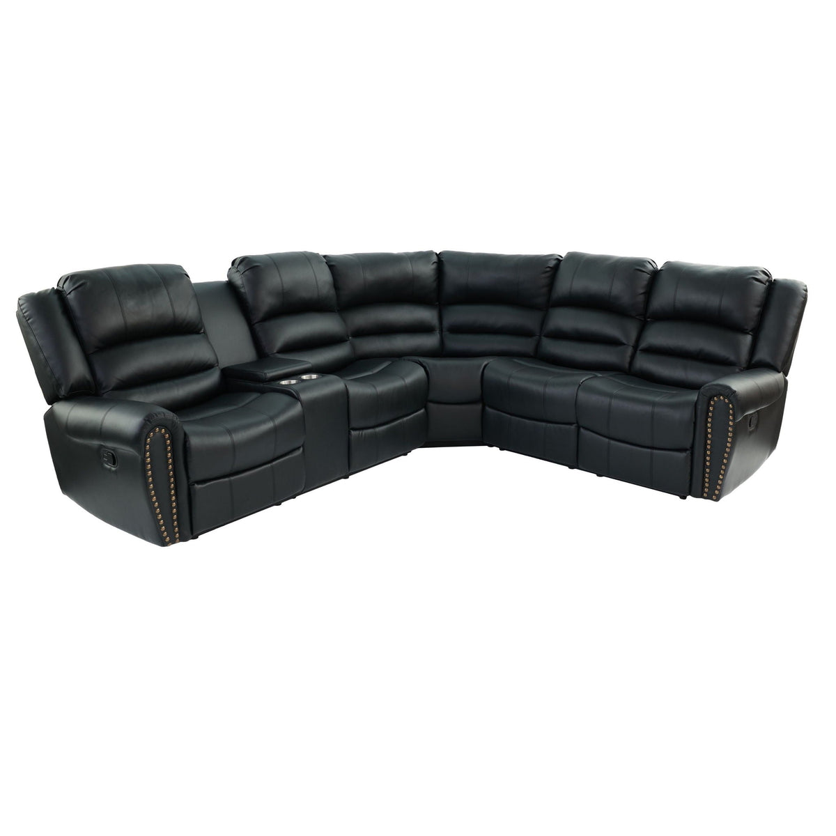 Reclining Sectional Sofa With Console Home Essentials