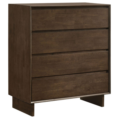 Glenwood - 4-Drawer Chest Of Drawers - Warm Brown Coaster Fine Furniture