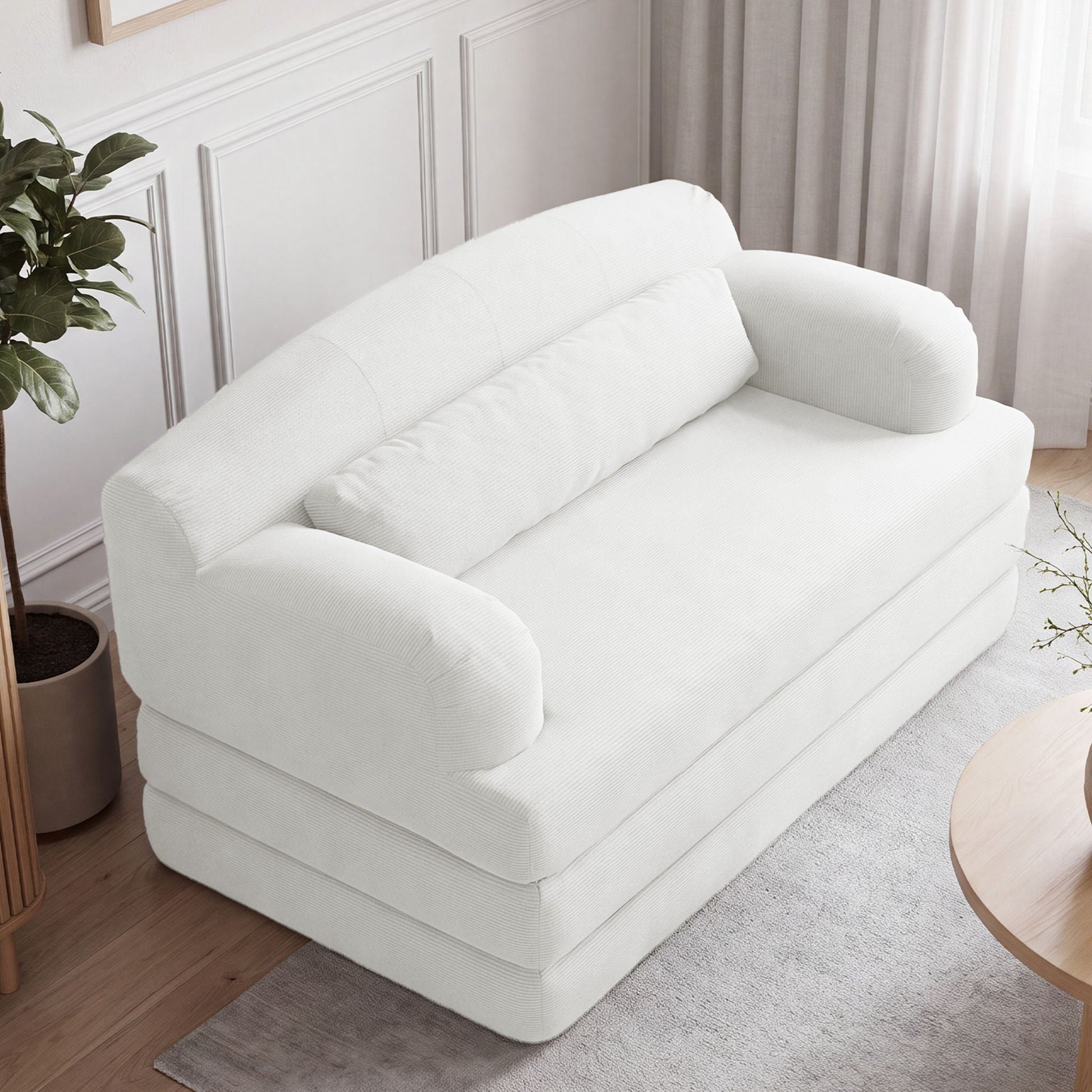 2 Seater Sofa Bed, Compact Foldable Floor Couch Home Essentials