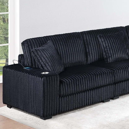 Contemporary Style Chair With Cup Holder Armrest Home Essentials