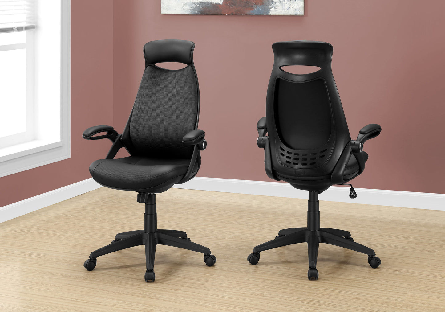 Office Chair, Adjustable Height, Swivel, Ergonomic, Armrests, Contemporary & Modern 8th Street