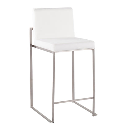 Fuji - Contemporary High Back Counter Stool, Functional Design Lumi Source
