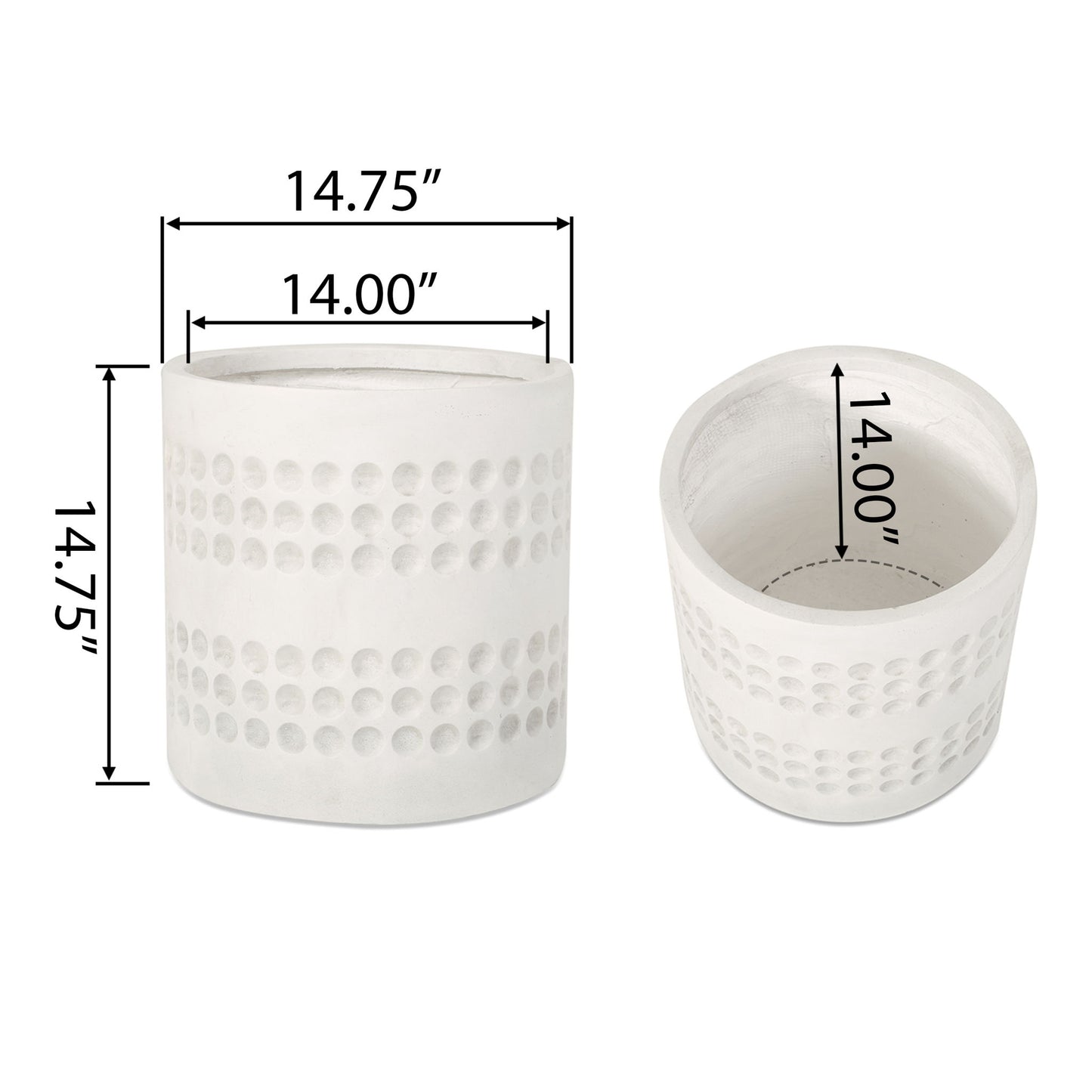 Elegant Design Cube Planter Noble House