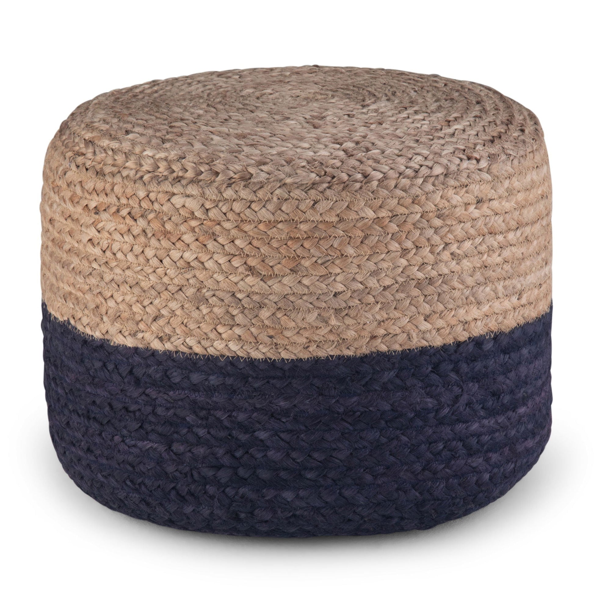 Lydia - Handcrafted Round Pouf Simpli-Home