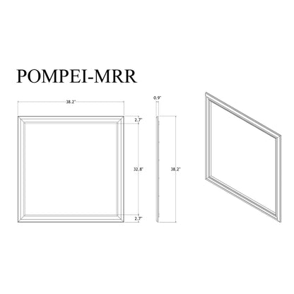 Shaker - Crocodile Metallic Mirror Global Furniture USA