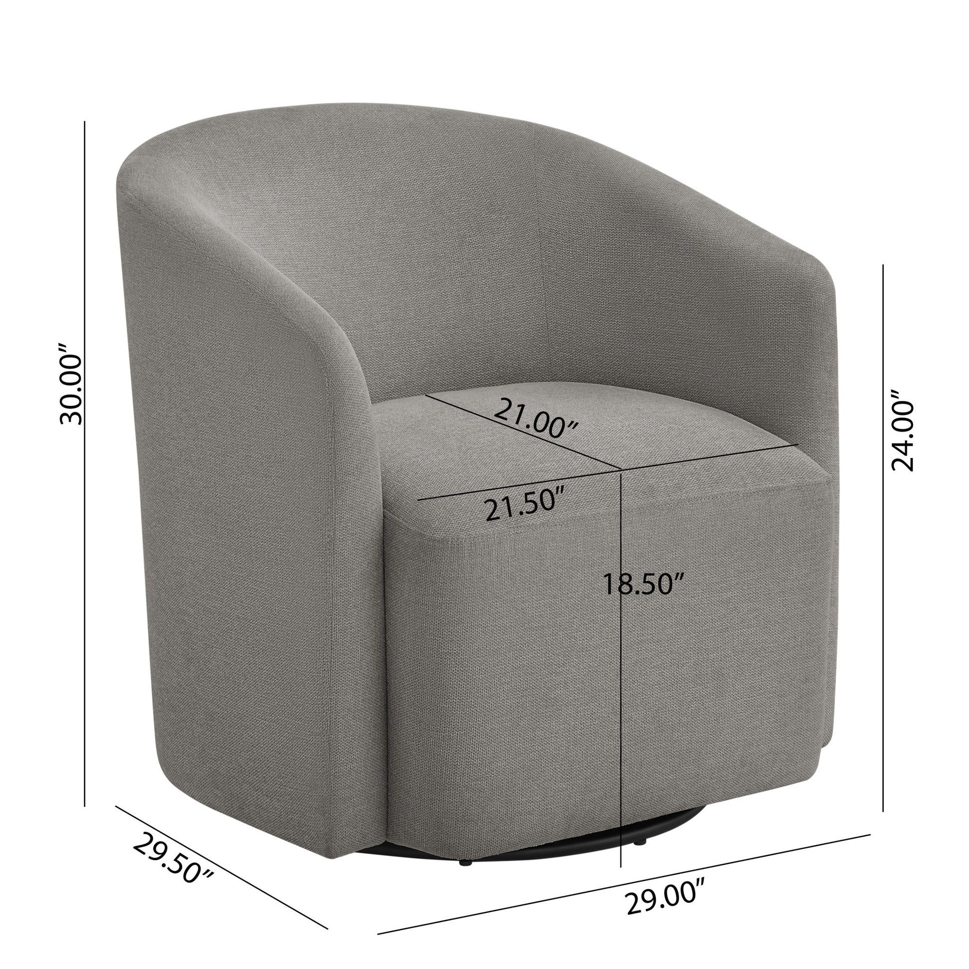 Ardena - Modern Swivel Barrel Chair Ridgecrest Home