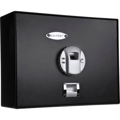 0 23 Cu Ft Top Opening Biometric Security Safe - Black Daily Nest