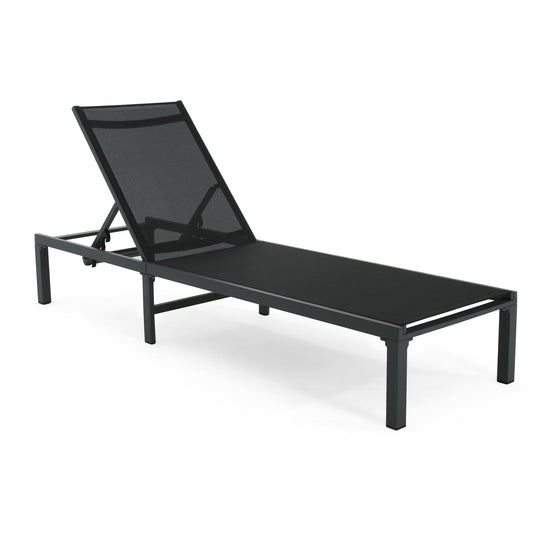 Westport - Outdoor Chaise Lounge (Set of 2) - Black Noble House