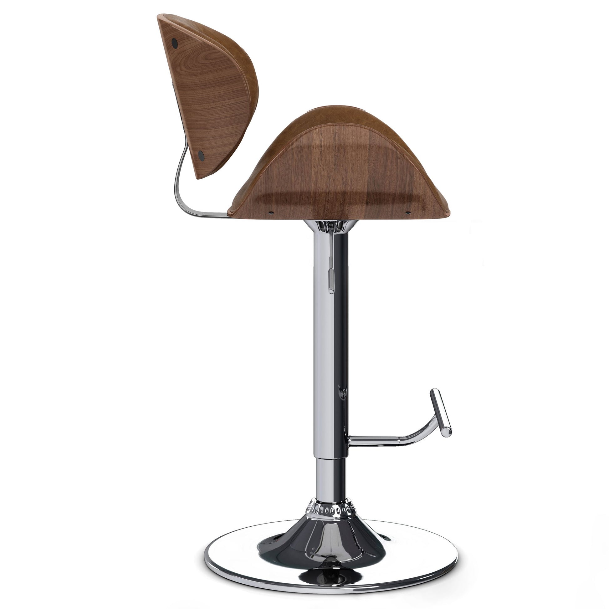 Marana - Multifunctional Handcrafted Bentwood Adjustable Swivel Bar Stool Simpli-Home