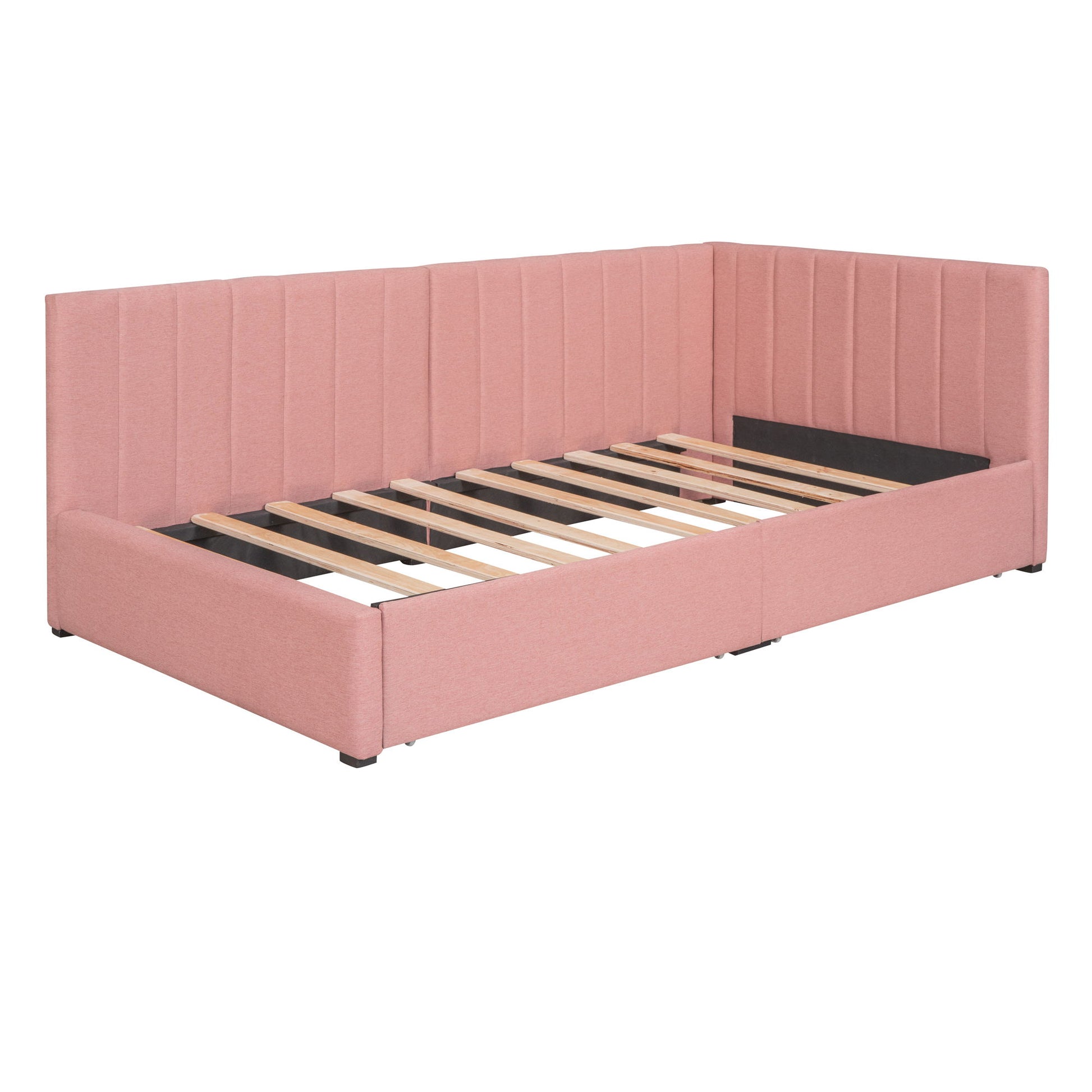 Upholstered Daybed, Sofa Bed Frame, No Box Spring Needed - Snoozhouse