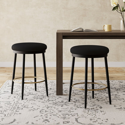 Stylish Design Counter Stools (Set of 2) Noble House