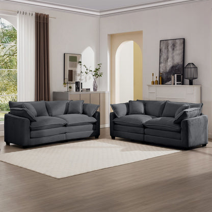 Elegant Oversized Sectional Sofa Set With Deep Seats And Flexible Layout Home Essentials