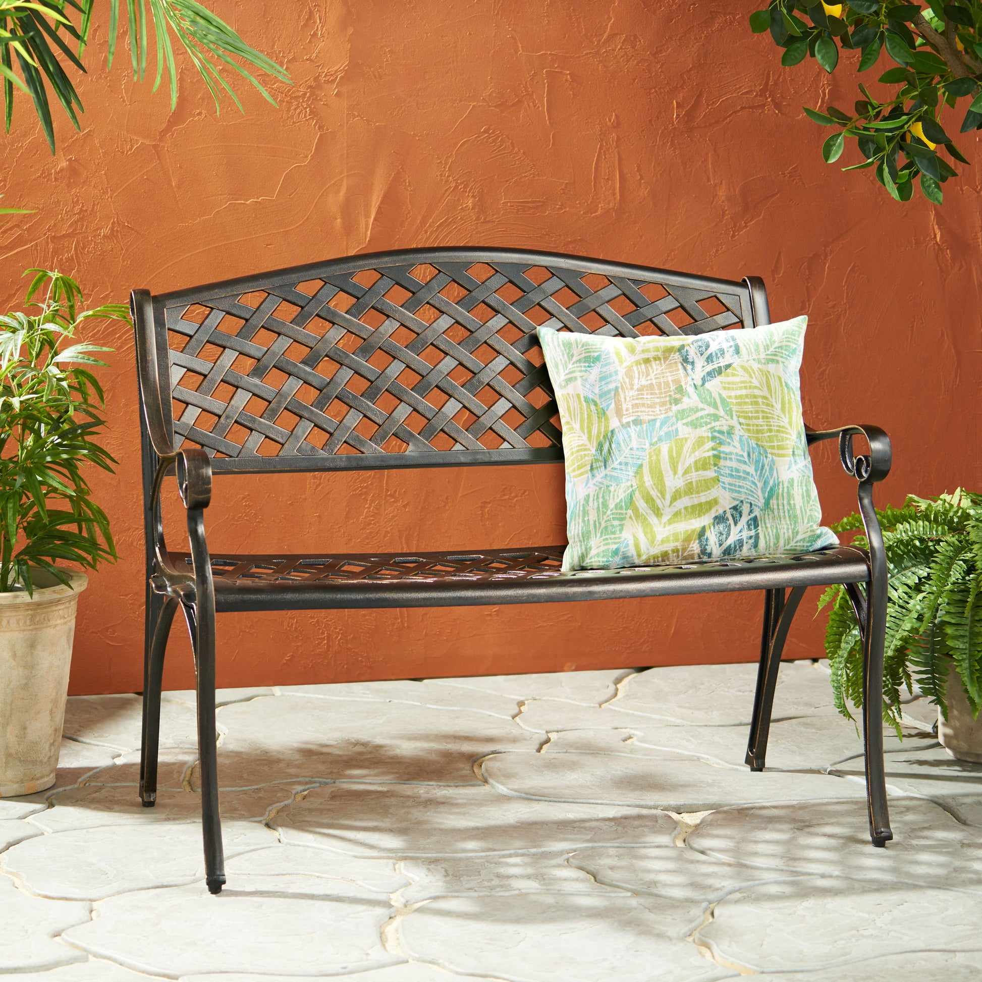 Spencer - Cast Bench - Copper Noble House
